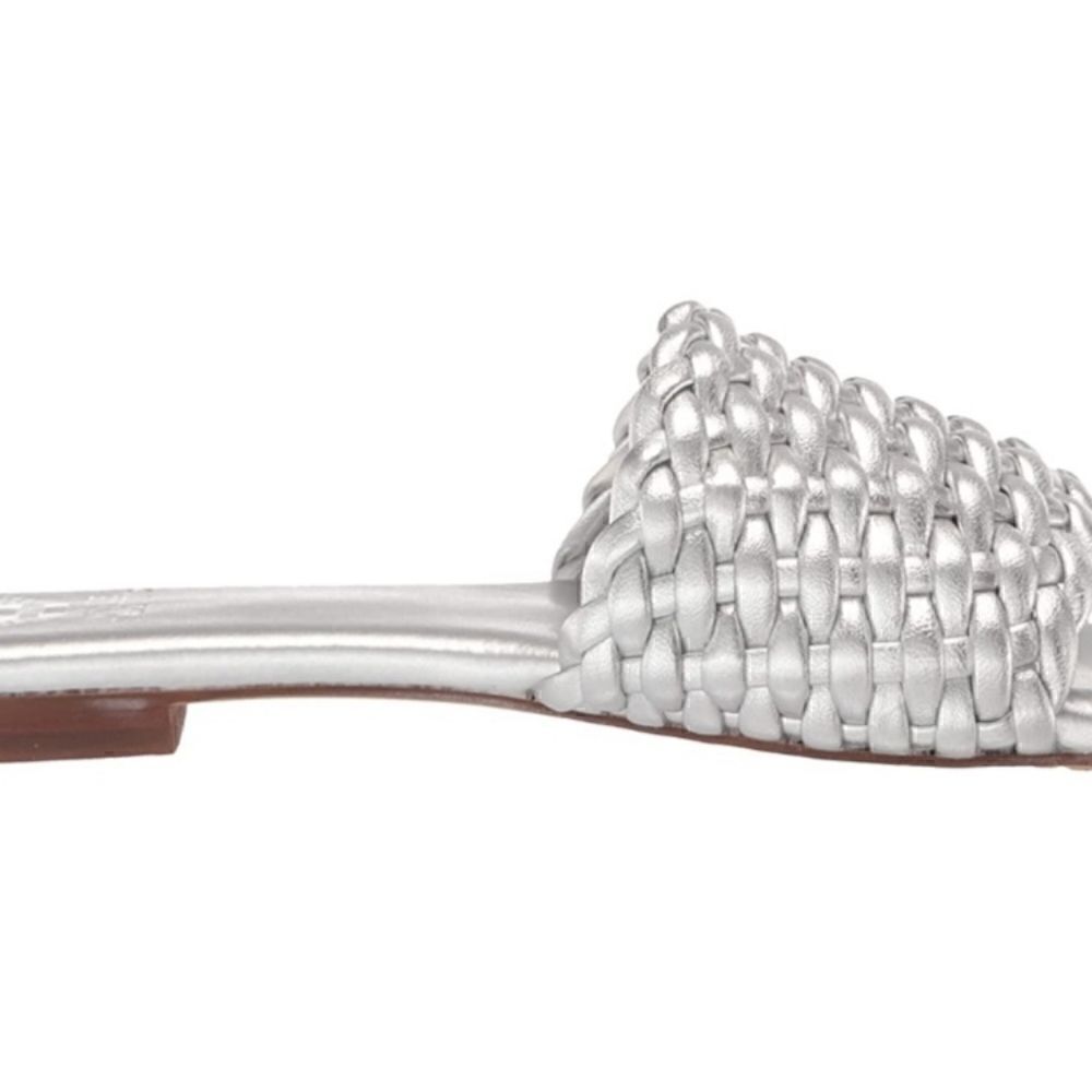 Vince Camuto Arissa Woven Flat Sandal in Pewter. SZ 6.5M - Picture 6 of 10